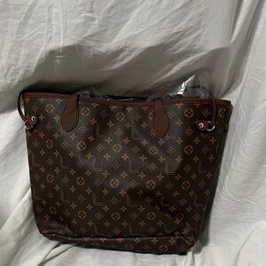 Luxury Brown LOULU Monogram Tote Bag